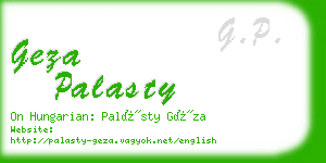 geza palasty business card